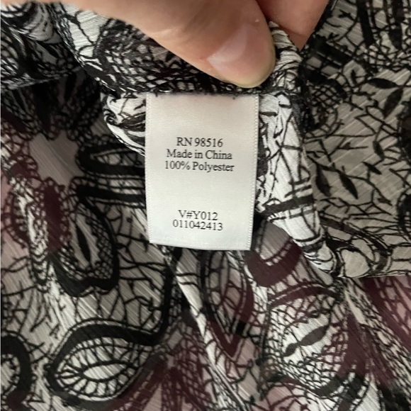 NWT Coldwater Creek sheer blouse - Picture 9 of 10